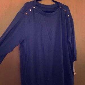 Periwinkle maternity top 3/4 sleeve
